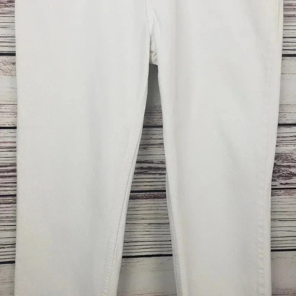 Levis 9 Jr/28" Vtg 512 White High Rise Mom Jeans - Picture 2 of 12